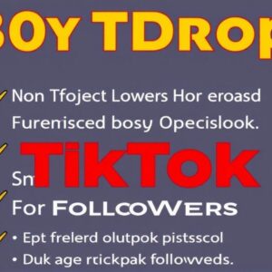 buy non drop tiktok followers