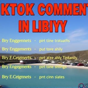 Buy TikTok Comments in Libya - Boost Engagement Instantly